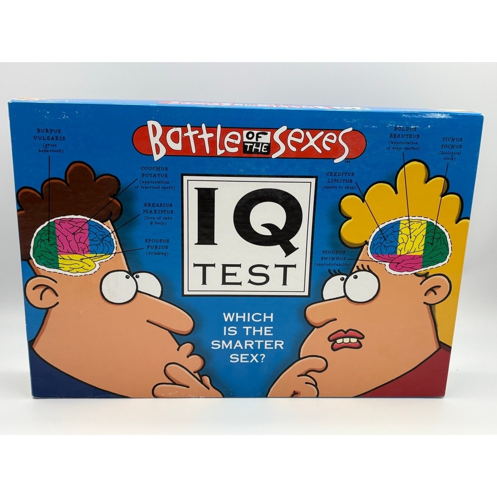 Battle of the Sexes IQ Test Board Game Vintage 2003‎ COMPLETE